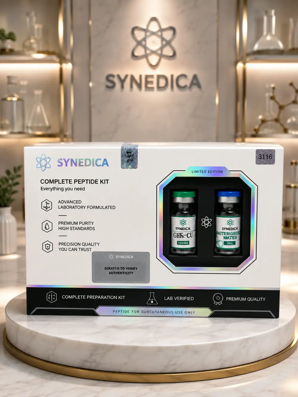 GHK-Cu 100mg Complete Peptide Kit