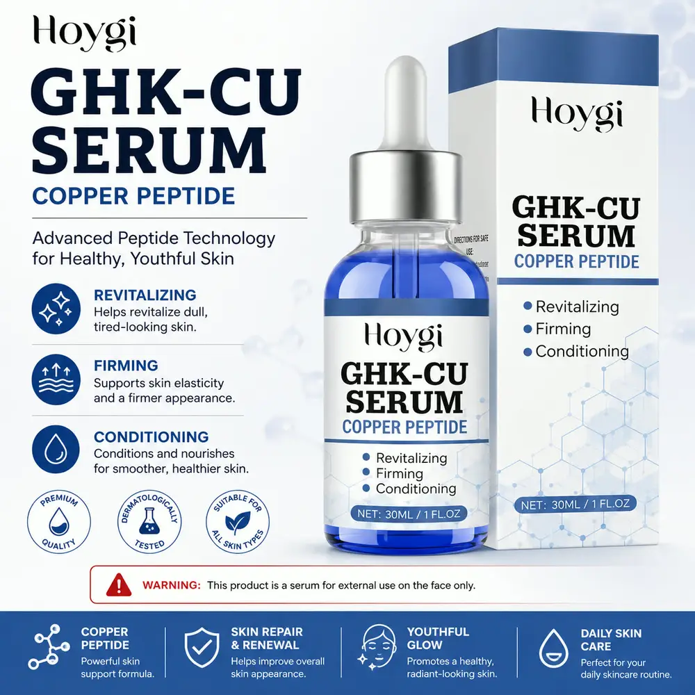 GHK-CU Copper Peptide Serum — 30ml dropper bottle for external facial use